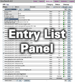 Entry List Panel